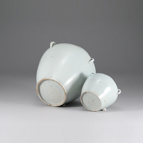 백자사이유개호(외호, 내호), 白瓷四耳有蓋壺(外壺, 內壺)