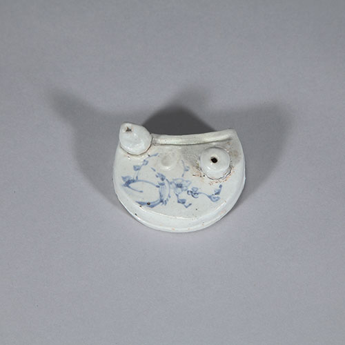 백자청화화조문연적(白瓷靑華花鳥文硏滴)