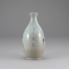 백자청화진사난초문병(白瓷靑畵辰砂蘭草文瓶)