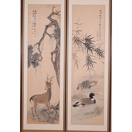 이당 김은호, 화조영모도 10폭 병풍(以堂 金殷鎬, 花鳥翎毛圖 十幅 屛風)