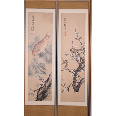 이당 김은호, 화조영모도 10폭 병풍(以堂 金殷鎬, 花鳥翎毛圖 十幅 屛風)