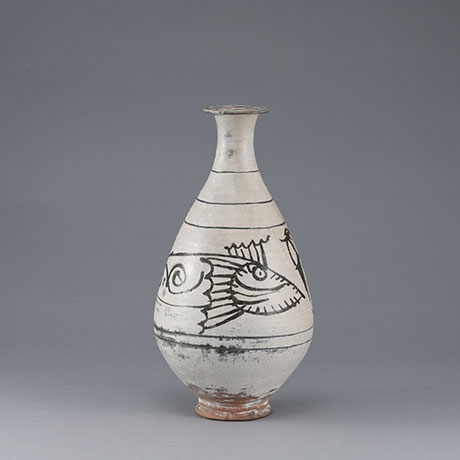 분청자철화어문병(粉靑瓷鐵畵魚文甁)