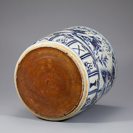 청화귀곡자하산도지통(靑花鬼谷子下山图纸筒)