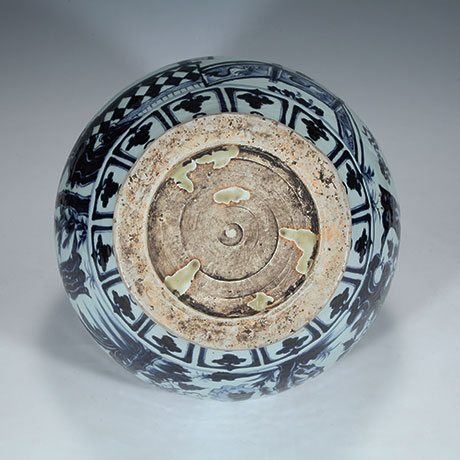 청화서상기분향도관호(靑花西厢记焚香图罐壺)